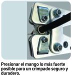 crimpadora grande a dos manos para terminales